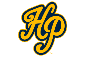Highland Park Scots football team logo with blue and gold colors.